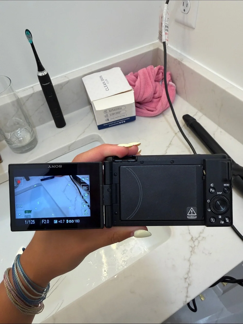 Sony Vlog Camera with Flip Screen and Wind Muff - Black